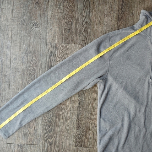 North Face 1/4 Zip Fleece Men's Gray Jacket Size Small Pullover Sweatshirt - Picture 7 of 15
